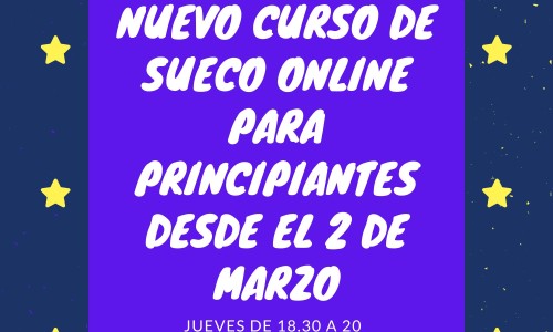 CURSOS DE SUECO 2023 PARA PRINCIPIANTES