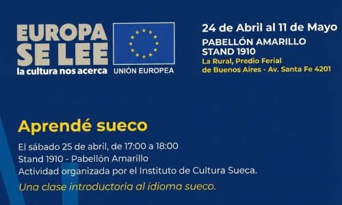 Aprendé sueco con el Instituto de Cultura Sueca en la Feria del Libro